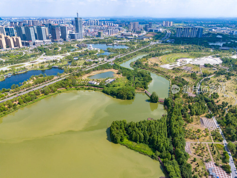 抚州城市建设航拍图