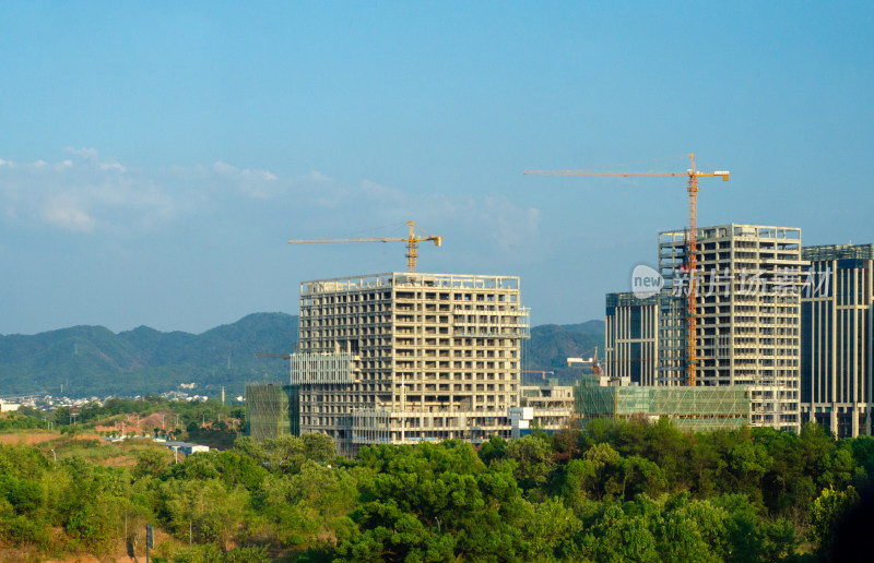 江西上饶在建的城市高楼