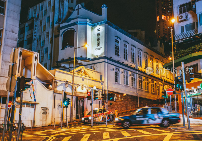 香港城市夜景风光