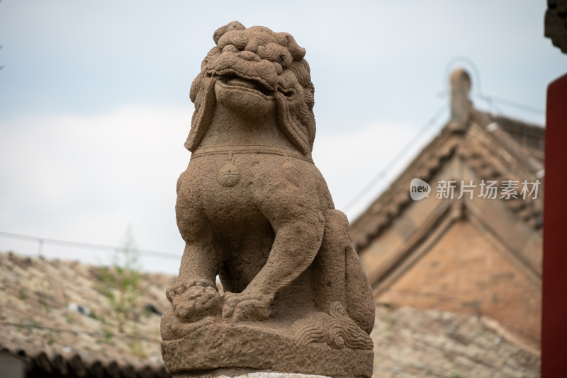 河北张家口蔚县释迦寺大殿石狮子