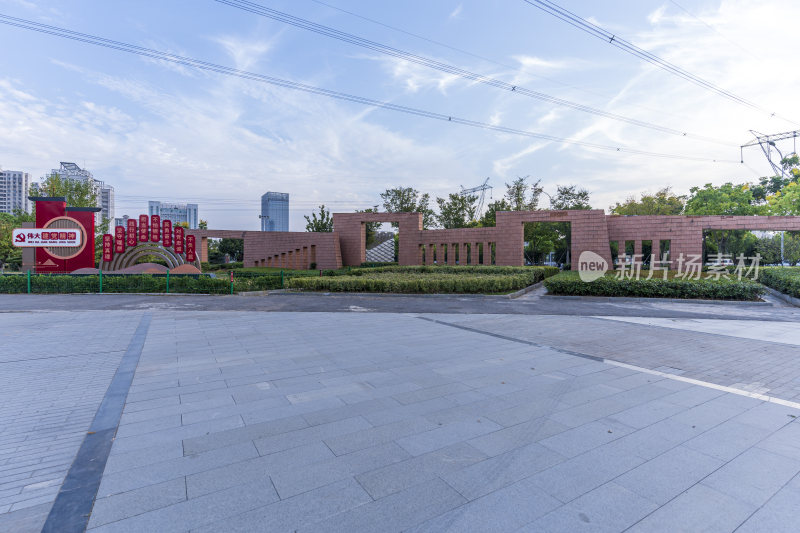 武汉江夏区谭鑫培公园风景