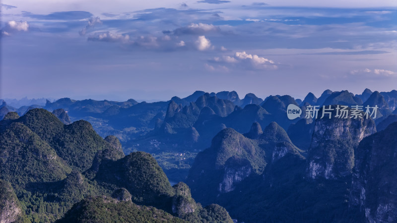 广西省桂林市喀斯特地貌山水风景