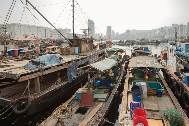 深圳渔人码头停靠的渔船