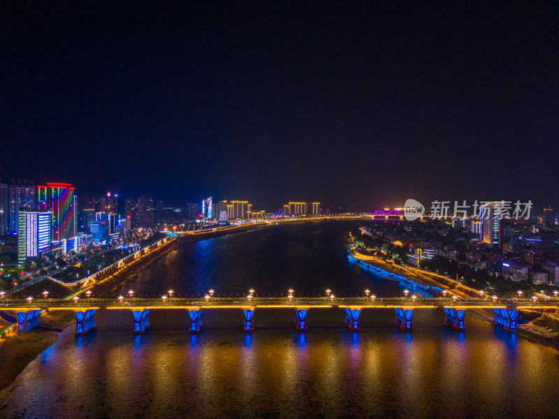 陕西安康汉江一桥夜景