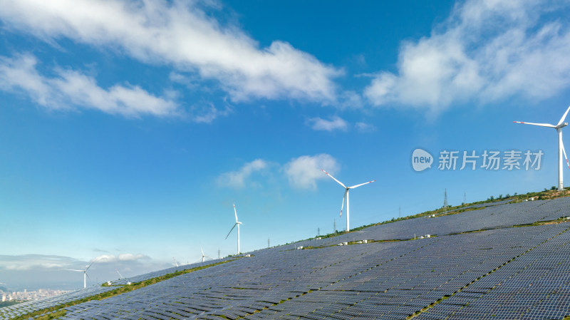 风力发电太阳能光伏电池板电力新能源