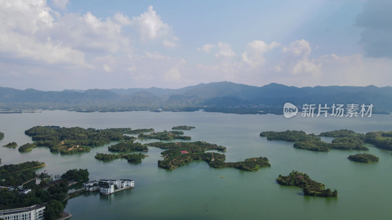 湖北赤壁陆水湖4A景区航拍