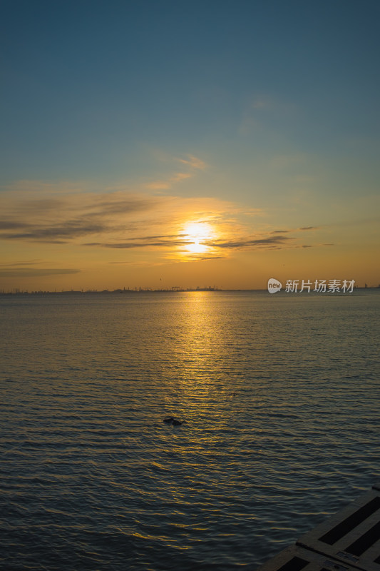 海上日落自然景观
