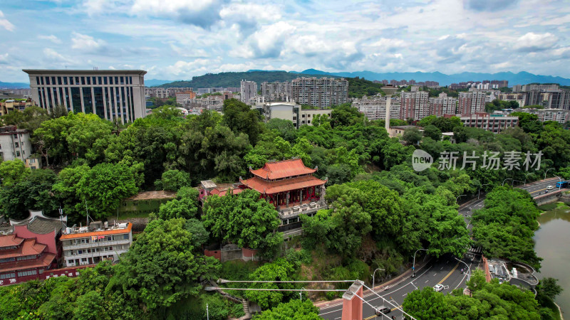 福建福州烟台山公园航拍