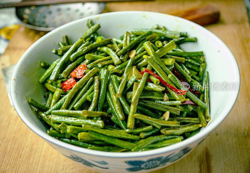 炒豇豆蔬菜美食