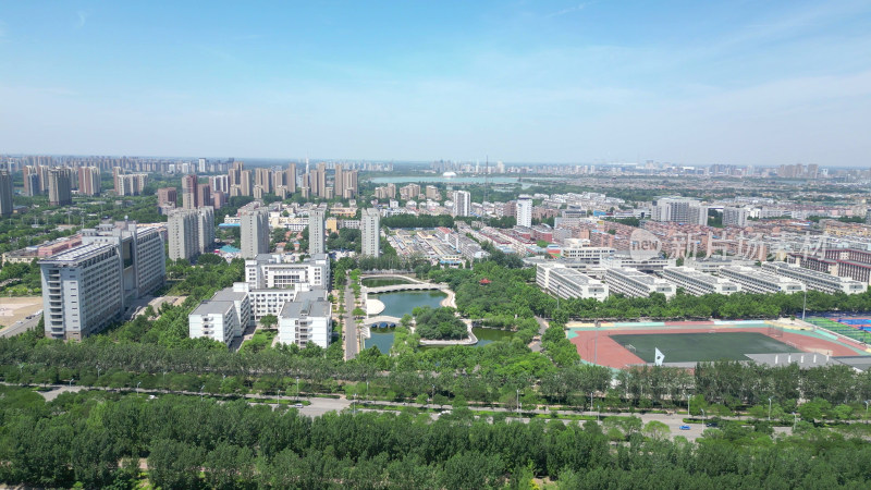 航拍山东聊城大学