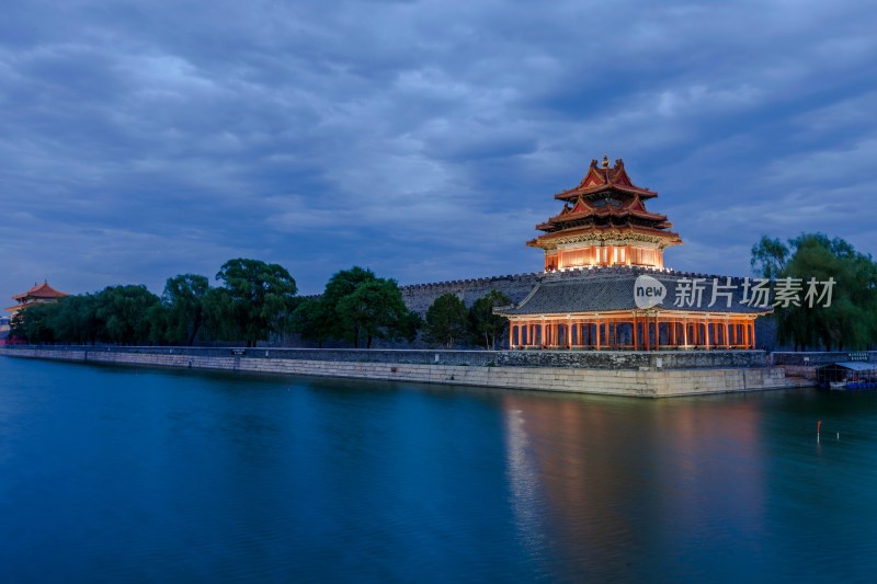 北京角楼夜景