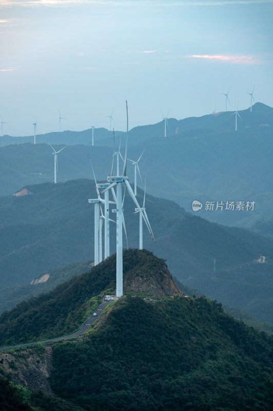 湖南蓬源仙风车山风光