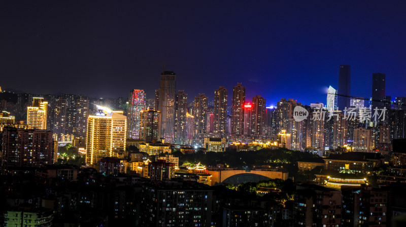 重庆魔幻都市居民建筑全景