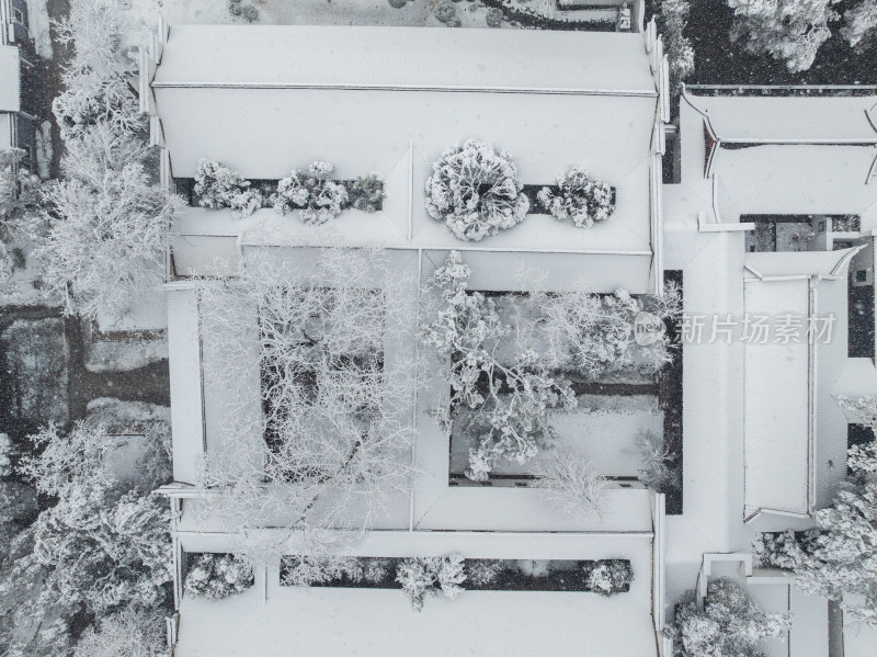 长沙岳麓书院雪景