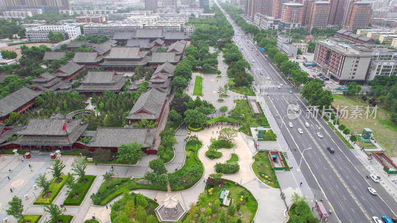 河北邢台开元寺航拍