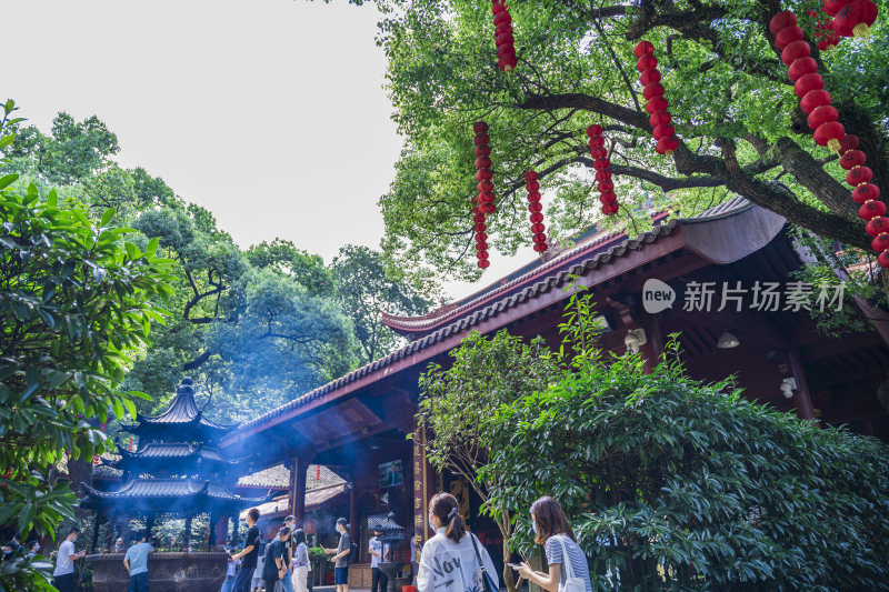 杭州飞来峰景区上天竺法喜禅寺古建筑