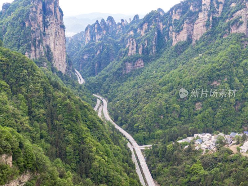 祖国壮丽山河湖南张家界风光航拍摄影图