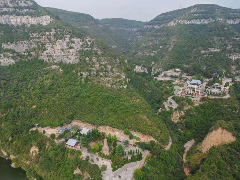 航拍山西省晋城市古建风光