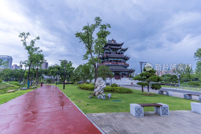 武汉武昌区紫阳公园风景