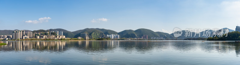 湖北省黄石市磁湖全景风光