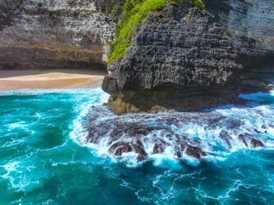 巴厘岛海岛风光航拍