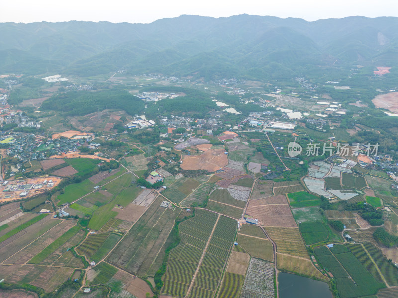 航拍乡村田园风光