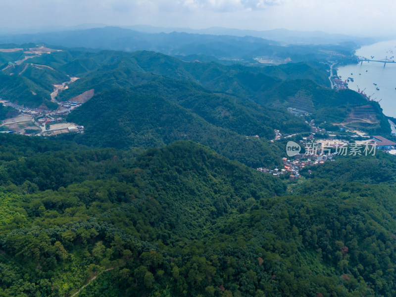 广西梧州白云山景区航拍图