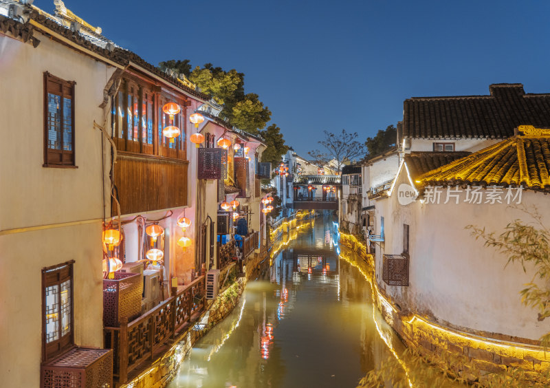 苏州七里山塘街夜景