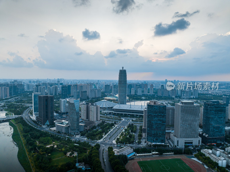 郑州CBD夜景航拍