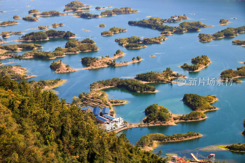 湖北黄石仙岛湖生态旅游景区，天空之城景区