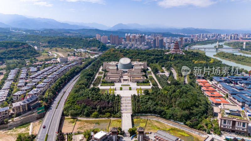 宝鸡中国青铜器博物馆航拍图