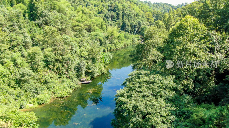 湖南常德桃花源5A景区航拍