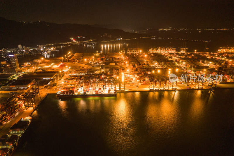 深圳盐田港夜景