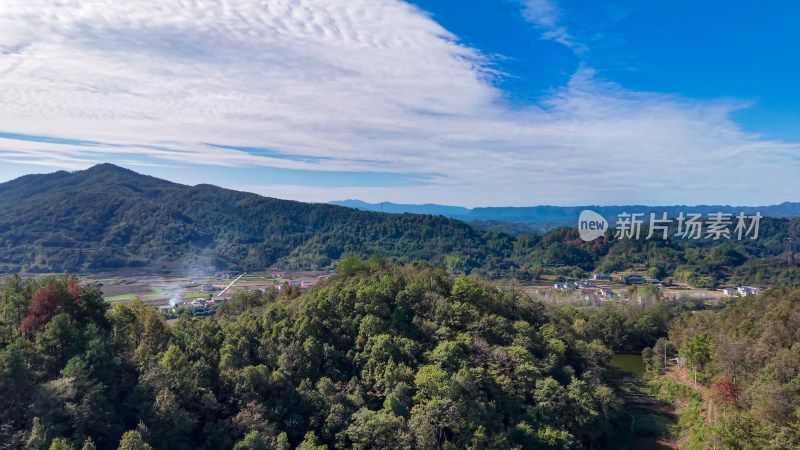 大自然青山绿水自然风光航拍图