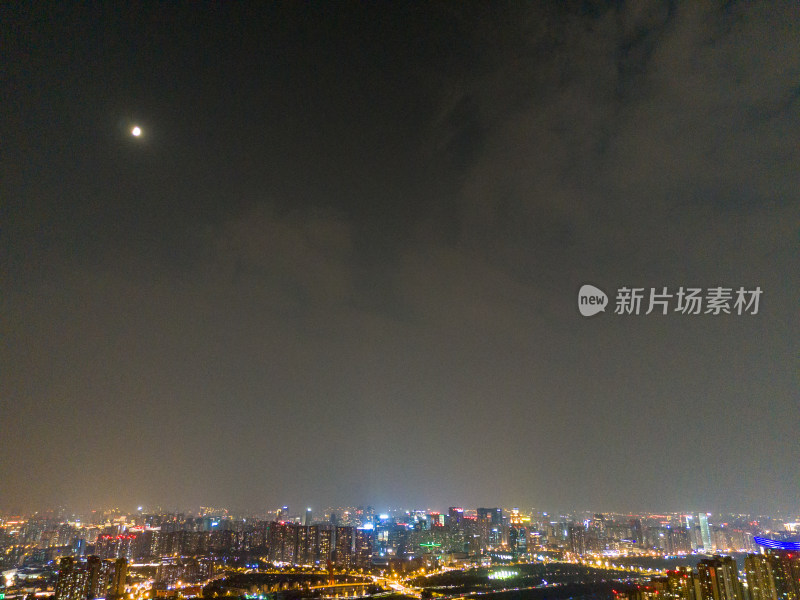 成都金融城夜景航拍图