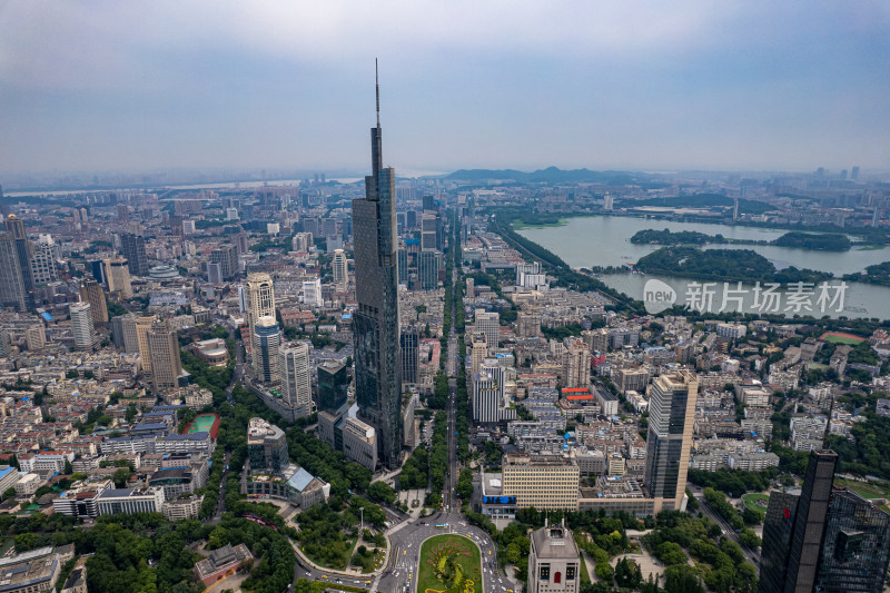 江苏南京城市风光航拍图