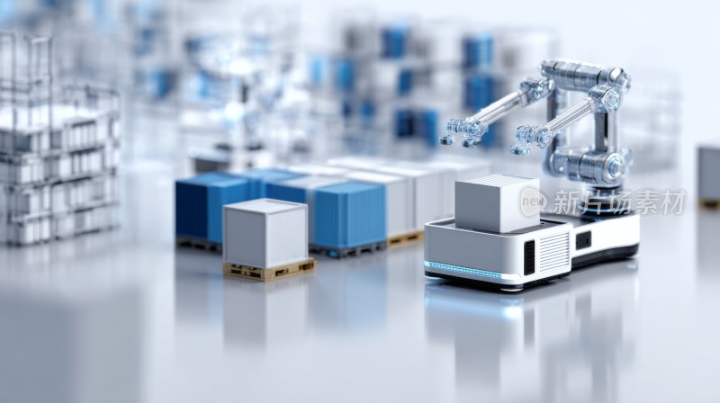 智能仓储机器人作业