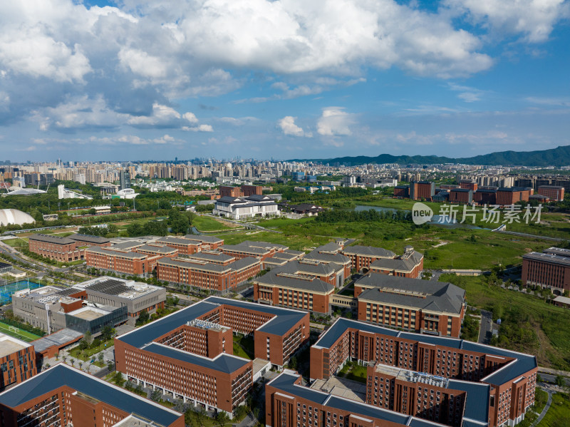 杭州浙江大学紫金港校区航拍