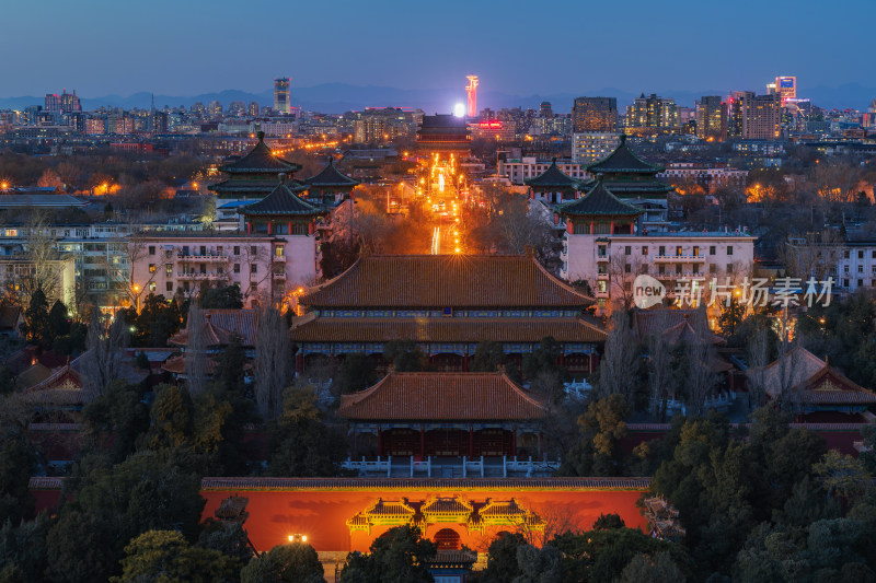 北京中轴线夜景