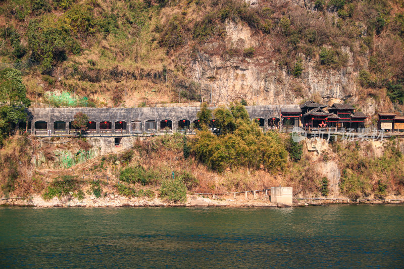 湖北宜昌三峡人家景区长江西陵峡灯影峡江域