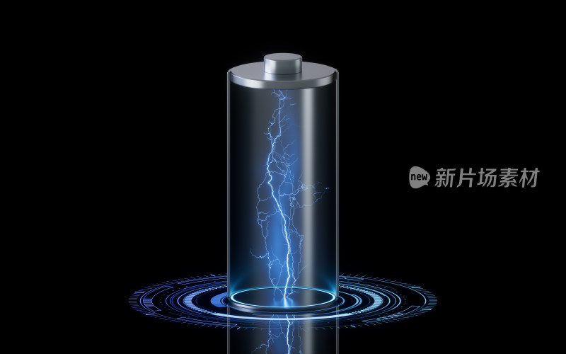 电池与电力能源3D渲染
