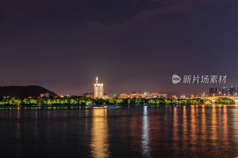 长沙湘江城市夜景