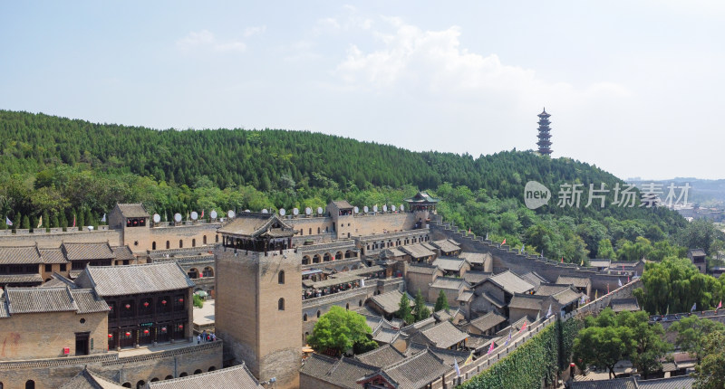 航拍山西晋城古建风光