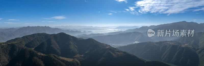 杭州市临安区全景风光航拍