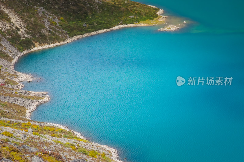 西藏山南白玛林措山水自然风景