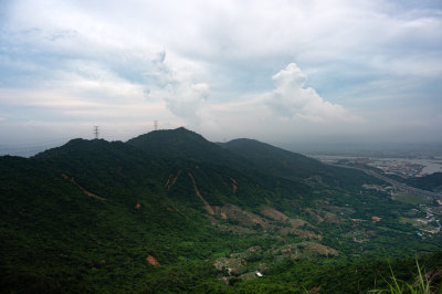 中山神湾丫髻山山顶风光