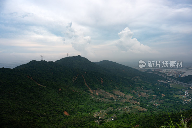 中山神湾丫髻山山顶风光