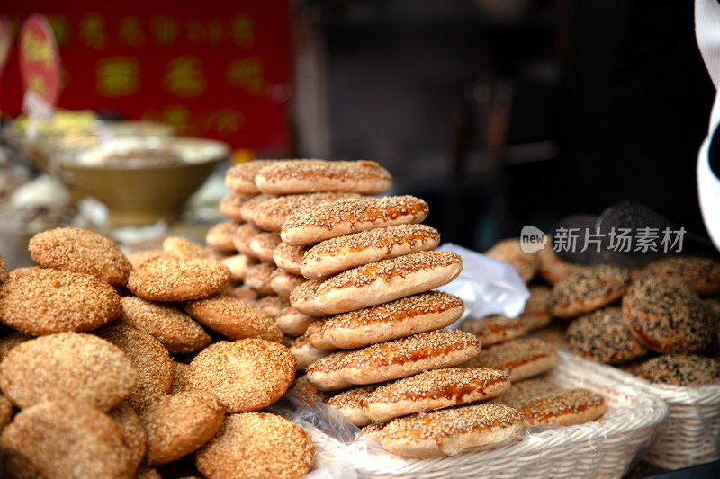 美食烤烧饼