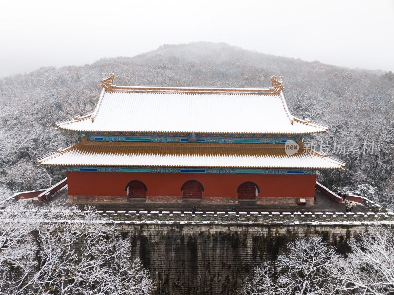 南京明孝陵雪景