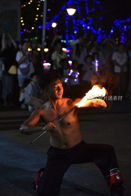 民间关于火的表演